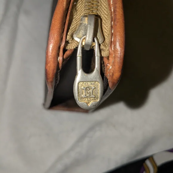 VINTAGE CELINE MACADAM CLUTCH EUC - Picture 7 of 11